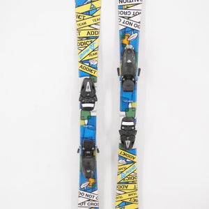 Fischer Team Addict Twin Tip Kids Skis with Bindings - 111 cm Used
