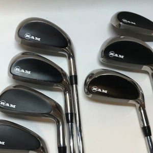 Men's RAM Ram Right Handed Iron Set Regular Flex 7 Pieces Steel Shaft (Used)