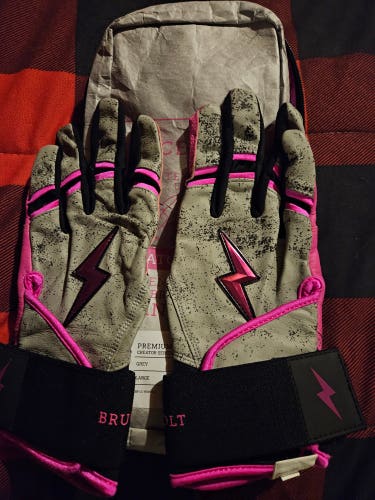 Large Batting Gloves (Used) Bruce bolt premium pro creator series