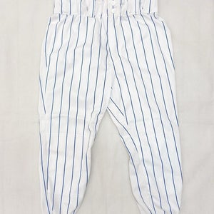 Wilson Sporting Goods Deluxe Knit White Baseball Pant Boys' L XL Royal Pinstripe