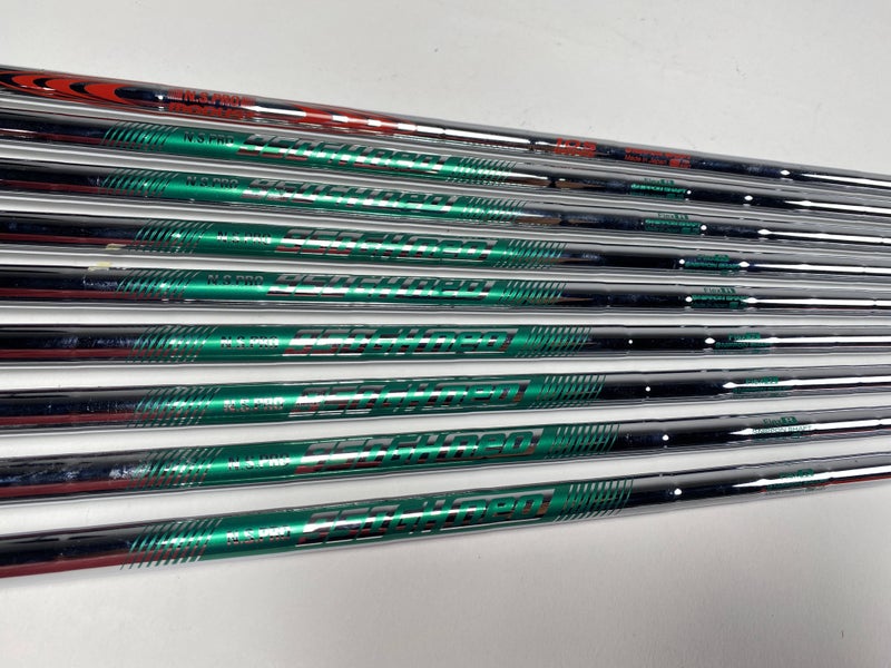 NS Pro 950 GH NEO Regular Steel Iron Set of 9 Shafts 34.25''-37.75''- Pull 0.355