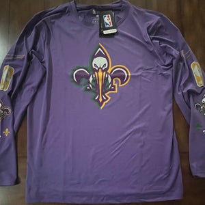 New Orleans Pelicans City Edition Long Sleeve  Dri-Fit  Shirt Large NWT