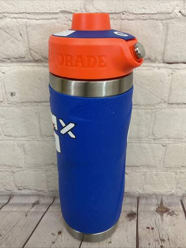 Gatorade Double Walled Vacuum Insulated Stainless Steel Bottle 32 oz Blue Orange