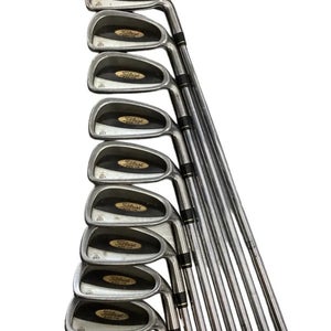 Men's Titleist 822OS Right Handed Iron Set Stiff Flex 9 Pieces Steel Shaft (Used)