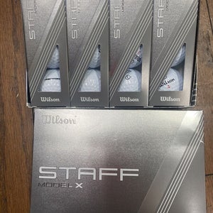 New 2024 Wilson Staff Model X White Golf Balls Lot Of 2 Dozen (24) Total