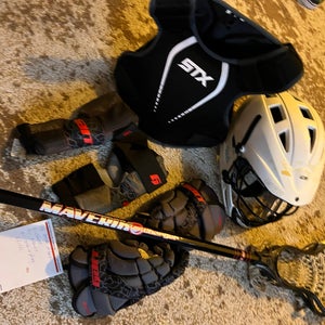 Youth small lacrosse equipment!!! Meets all NOCSAE standards