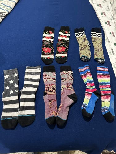 5 Pairs Of Medium/Large Stance (Used) Socks