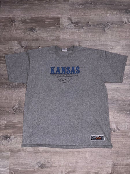 Gray Adult Unisex Nike Kansas Basketball Shirt