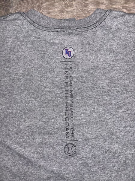 Gray Adult Unisex Nike Kansas Basketball Shirt