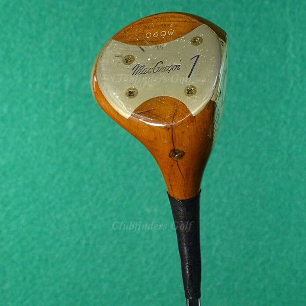 VINTAGE MacGregor Registered 060W Persimmon 1 Wood Dynamic Steel Stiff *READ*