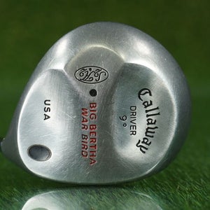 CALLAWAY BIG BERTHA WAR BIRD DRIVER MEMPHIS 10 STEEL S2H2 USA 9 ~ L@@K!!