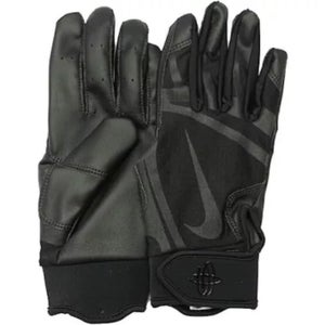 New Nike Men's Huarache Edge Batting Gloves Black Size Medium