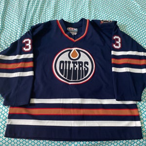 Edmonton Oilers 97-99 CCM Pro Jersey Signed McSorley Sz 54