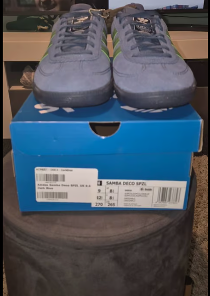 Blue Unisex Size M 8.0 (W 9.0) Adidas Shoes (New) SAMBA ADV