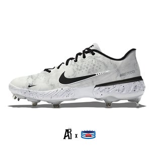 STADIUM CUSTOM KICKS "MARBLE" NIKE ALPHA HUARACHE ELITE 3 CLEATS (NEW)