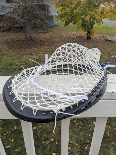 Strung Black STX Eclipse 2 Goalie Head (Used)