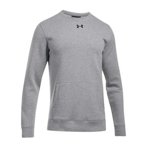 Men's Grey Under Armour Fleece Crewneck Sweatshirt