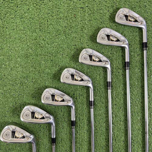 READ Taylormade Tour Preferred 2008 Iron Set 3-PW No 7 Iron Project X 6.0 +1/2”