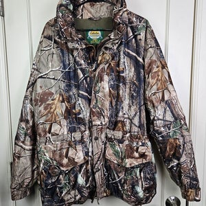 Cabelas Dry Plus Silent Suede Realtree Camo Insulated Waterproof Jacket Size: XL