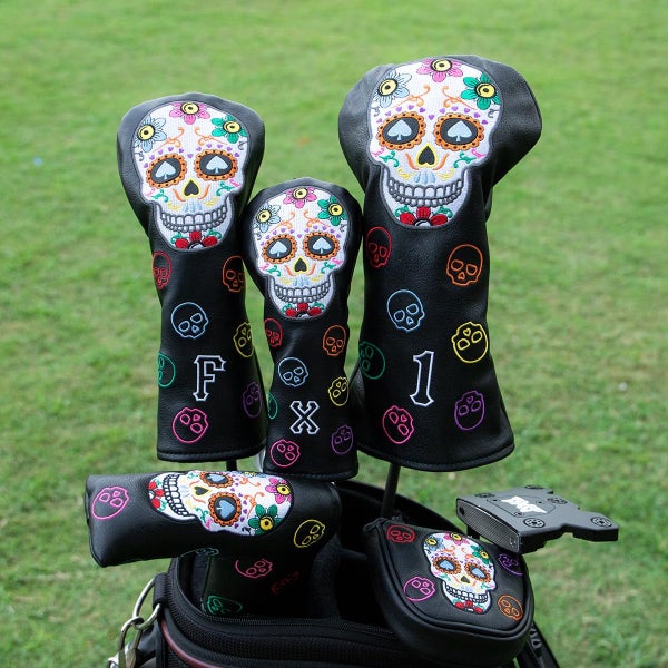 Sugar Skull Mallet Putter Cover_Quality, Stylish, Affordable Putter Cover