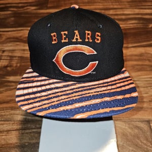 NEW Vintage Chicago Bears NFL Sports Zubaz Pro Line Hat Cap Vtg AJD Snapback