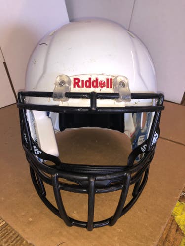 USED RIDDELL SPEED ADULT HELMET - LARGE - METALLIC WHITE