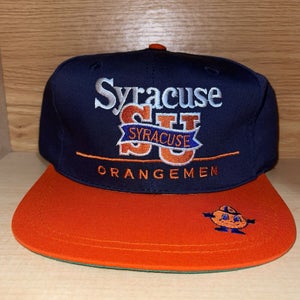 Vintage Syracuse Orangemen NCAA Twins Enterprise Hat Snapback Cap - NEW W TAGS