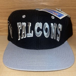 Vintage Atlanta Falcons Arch Snapback Hat NFL 90s Drew Pearson Wool Cap - NWT