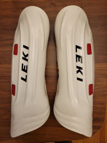 Leki Adult WC Pro Shin Guards - White