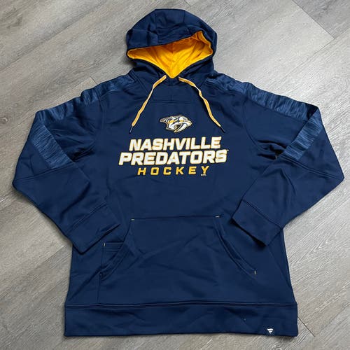 NWOT Fanatics Nashville Predators Make The Play Pullover Hoodie Sz L