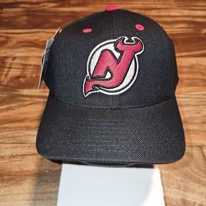 NEW Vintage New Jersey Devils NHL Hockey Sports Plain Logo Puma Hat Cap Snapback