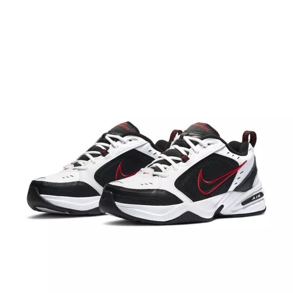 Nike Air Monarch IV 415445-101 Sneakers Mens 14 White Black Workout Shoes LR2083
