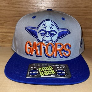 Florida Gators Star Wars Yoda Top Of The World Snapback Hat Cap - NEW