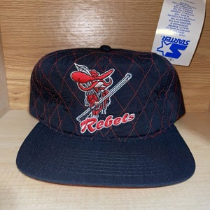Vintage UNLV Runnin’ Rebels Starter Quilted Snapback Hat Cap RARE 90s - NWT