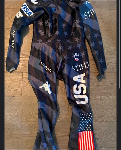 Men's Large  (Used) Kappa US Ski Team Ski Suit FIS Legal