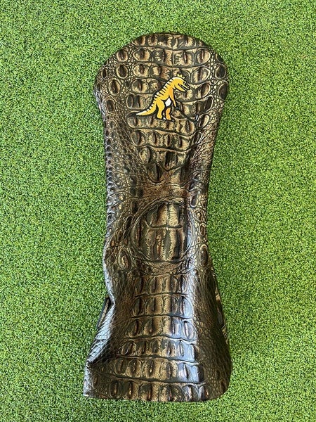 Rex Golf Dark Brown Faux Alligator Skin Driver Head Cover