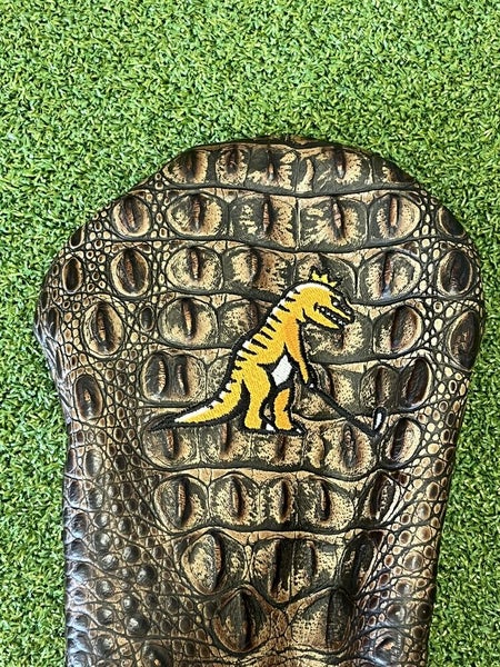 Rex Golf Dark Brown Faux Alligator Skin Driver Head Cover