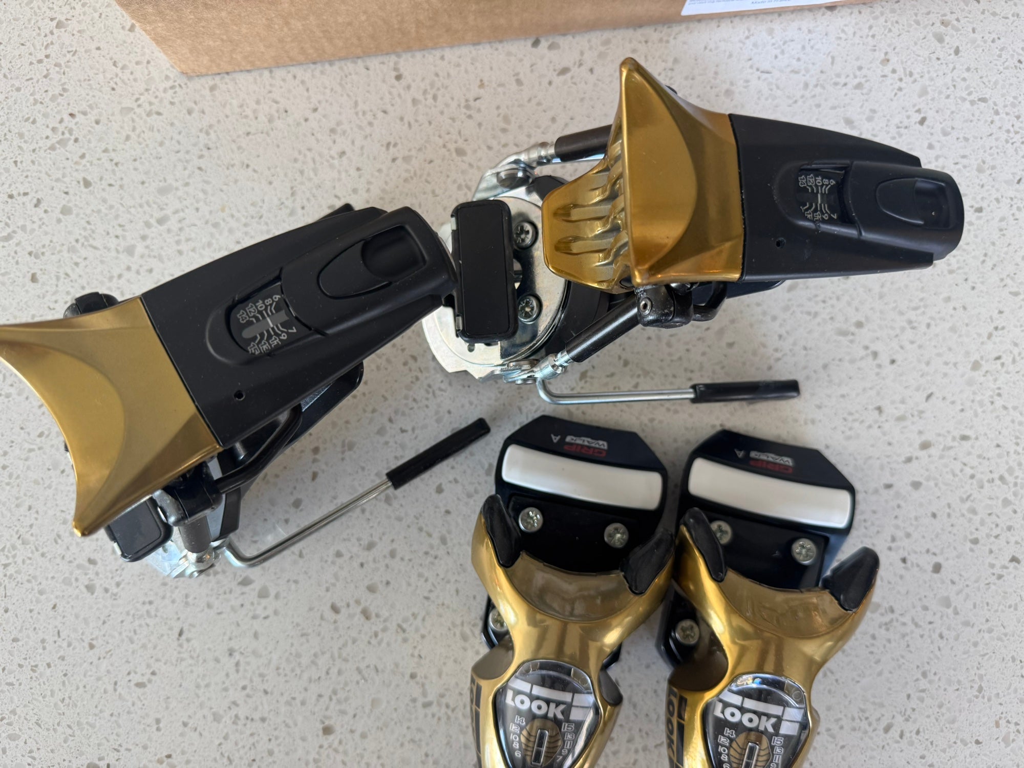 Look Look PX15 Rocker flexほぼ新品 Pivot 15 GW Ski Bindings Gold