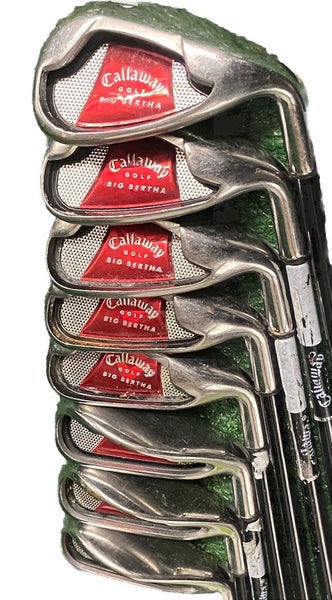 Callaway 2008 Big Bertha Iron Set 3-PW 75g Regular Graphite 5i 38" RH Very Nice