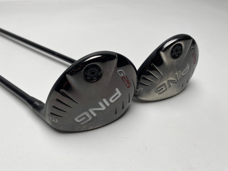 Ping G25 3 & 5 Fairway Wood Set 15* 18* TFC 189 Soft Regular Senior RH
