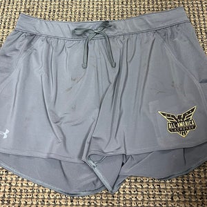 Grey XL Women's Under Armour All America Shorts (New)