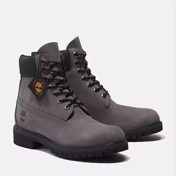 Timberland Premium 6" Boots TB0A62BH033 Men's 11 Gray Leather Waterproof LR2019