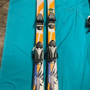 Men's HEAD V 3.70 160 cm All Mountain Skis With Bindings Max Din 10 (Used)