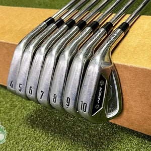 Used Callaway APEX TCB Forged '24 Irons 4-PW DG X100 120 X-Stiff Steel Golf Set
