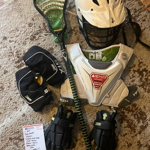 Lacrosse Equipment Full Set . Meets NOCSAE Standards