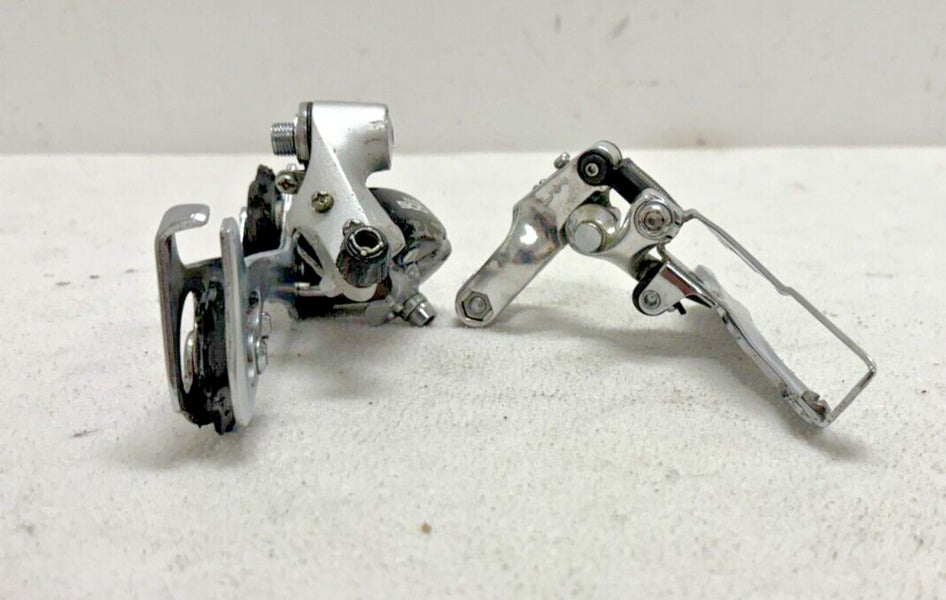 Vintage Shinano RD-M500 Exage 500 LX Rear & FD-M301 3x7 Spd Mtn Bike Derailleurs