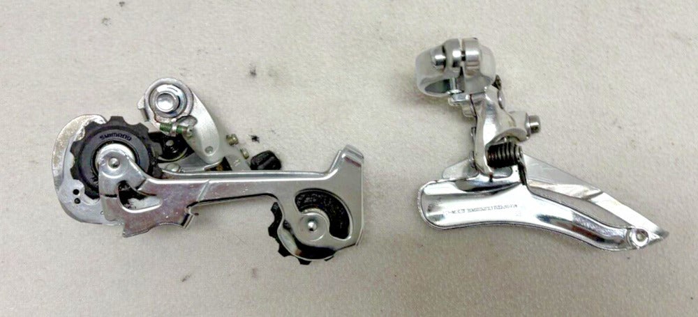 Vintage Shinano RD-M500 Exage 500 LX Rear & FD-M301 3x7 Spd Mtn Bike Derailleurs