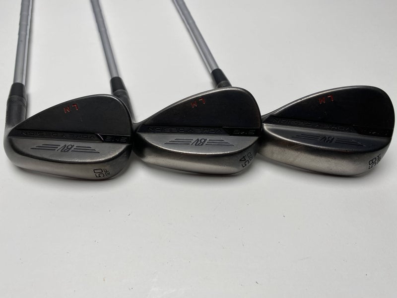 Titleist Vokey SM8 Jet Black Wedge Set 50* 12 | 54* 12 | 58* 8 KBS 610 Wedge RH