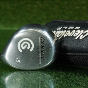 CLEVELAND LAUNCHER 3 WOOD FUJIKURA GOLD STIFF FLEX 15° RH W/ HEADCOVER ~ L@@K!!