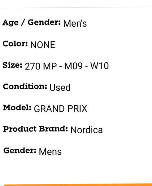 Unisex Nordica Grand Prix Ski Boots Stiff Flex (Used)